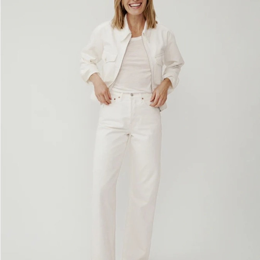 Buck Mason Womens Jet Set Jean in Natual